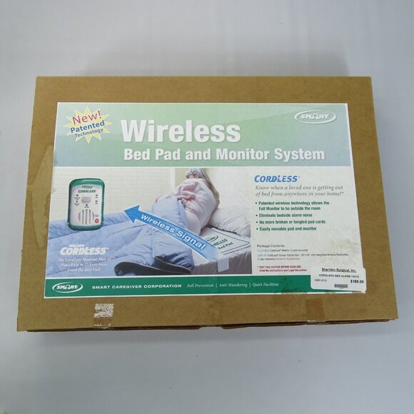 Smart Caregiver Wireless Weight Sensing Bed Alarm 10" x 30" Cordless Monitor - Picture 1 of 4